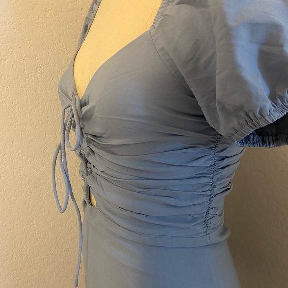 Blue fittted dress - Picture 4 of 4